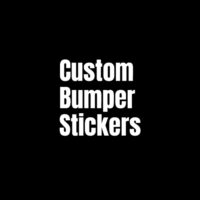 a black background with white text bumper stickers