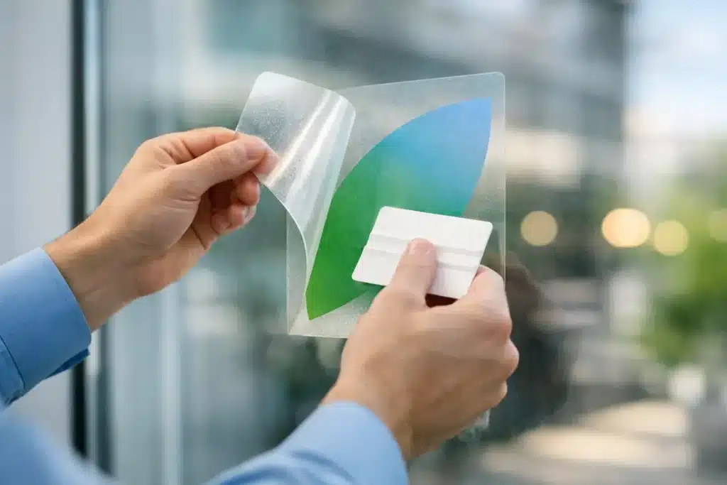 Window Sticker Application: A Clean, Lasting Finish