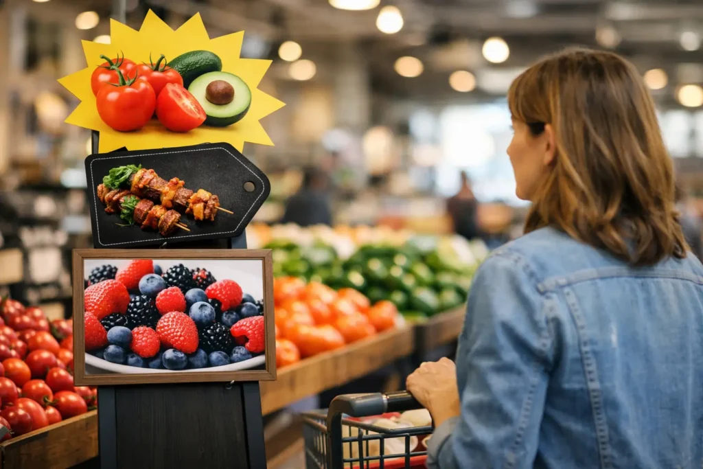 Market Signage That Gets Shoppers to Stop
