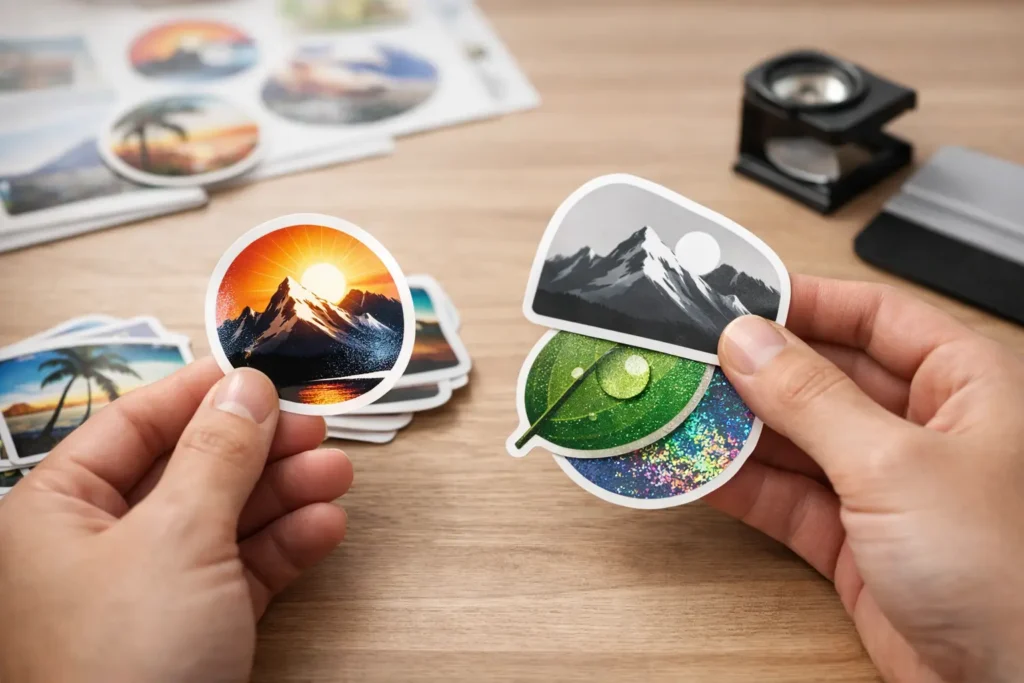 Sticker Finish Selection for Better Results